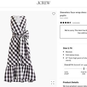 JCrew midi dress, like new